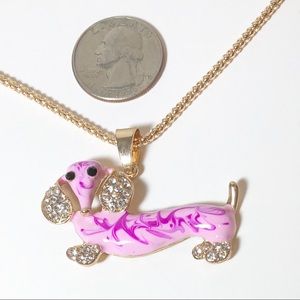 Dachshund Pendant with Necklace